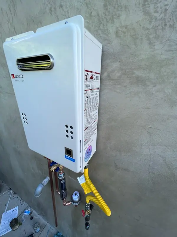 Tankless water heater installation for Bucknell Manor homes
